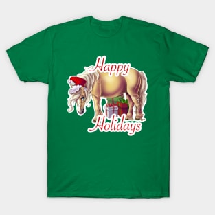 Happy Holidays Santa Pony T-Shirt